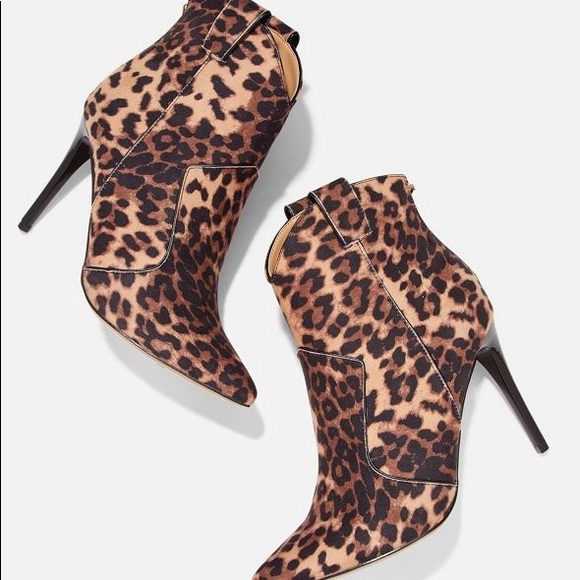 JustFab Booties, City Lights, Leopard - Picture 2 of 2
